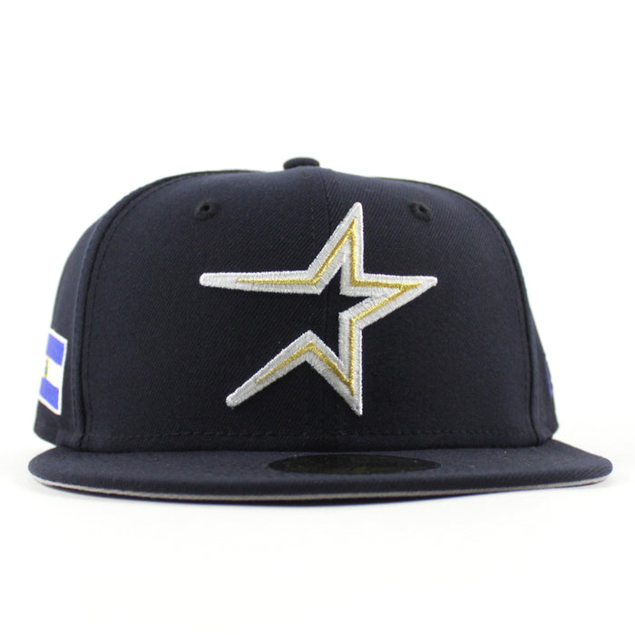 Houston Astros El Salvador New Era 59Fifty Fitted Hat (Navy Gray Under Brim)