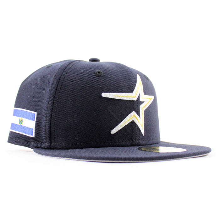 Houston Astros El Salvador New Era 59Fifty Fitted Hat (Navy Gray Under Brim)