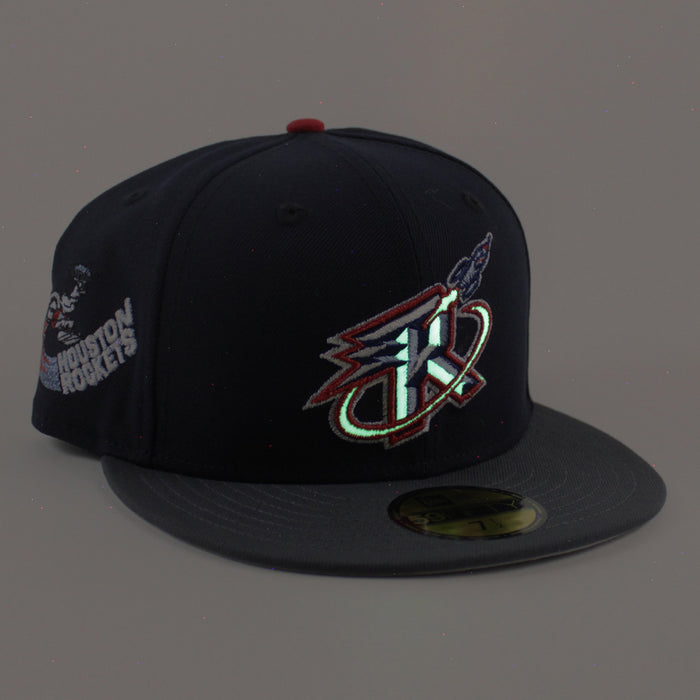 Houston Rockets New Era 59Fifty Fitted Hat (Navy Graphite Gray Under Brim)