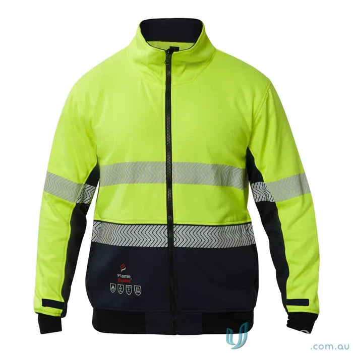 HRC2 HiVis Segmented Reflective Fleece with contrast dirt panels and internal stuff pocket