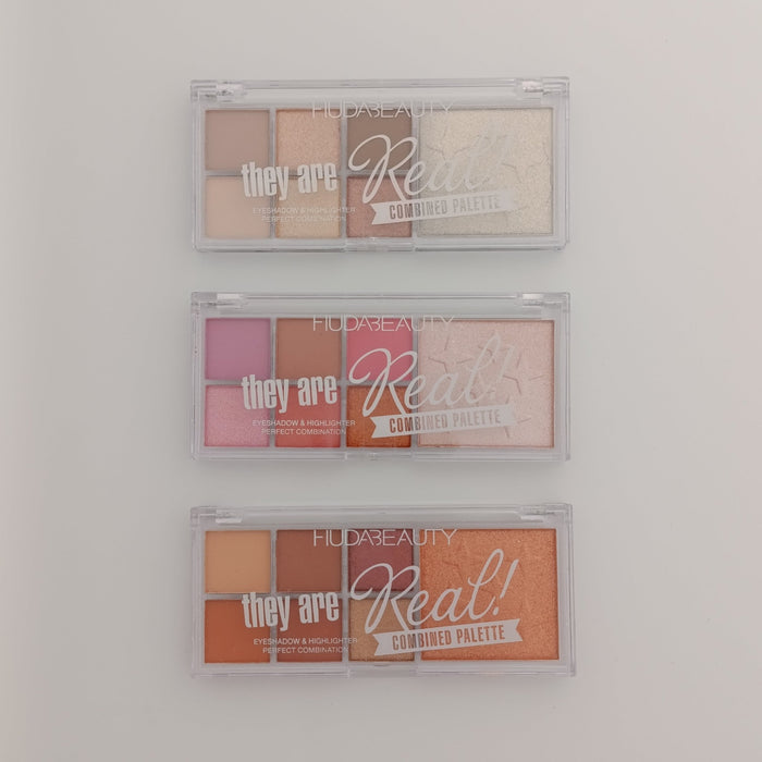 Huda Beauty "They Are Real!" Combined Eyeshadow & Highlighter Palette - Lotshop.pk