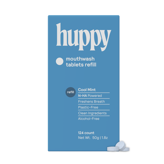 Huppy Mouthwash Tablets – Cool Mint (Refill Pack)