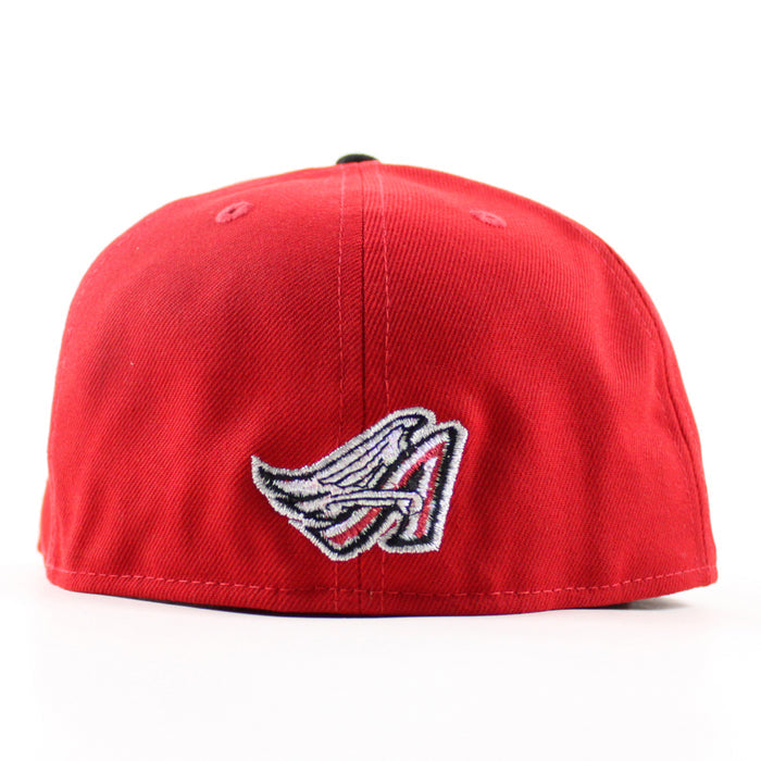 INLAND EMPIRE 66ERS x Anaheim Angels New Era 59Fifty Fitted Hat (Scarlet Red Gray Under Brim)