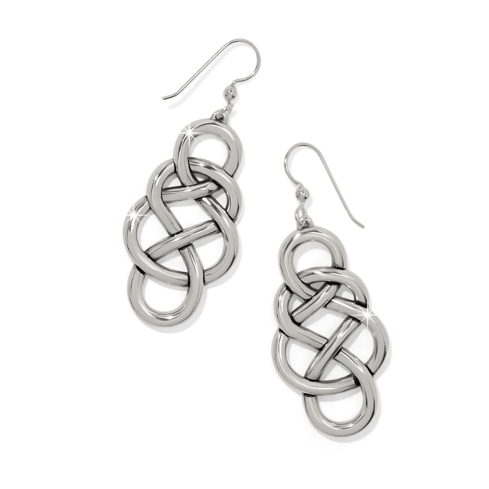 Interlok Braid Drop French Wire Earrings