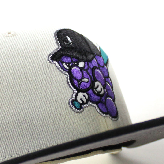 Jamestown Jammers New York Penn Patch New Era 59Fifty Fitted Hat (Chrome White Black Gray Under Brim)