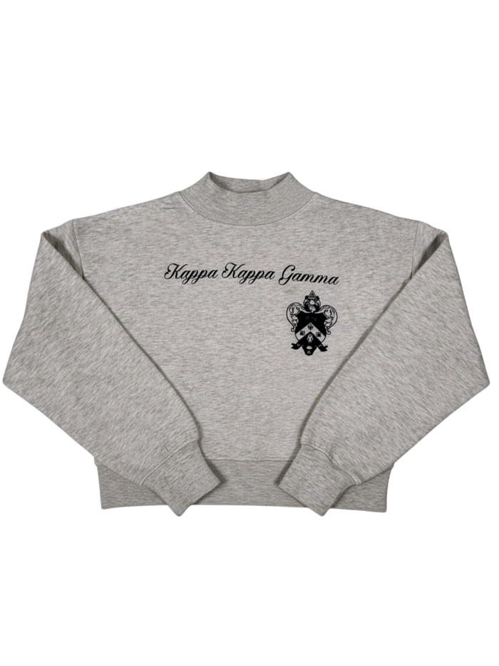 Kappa Kappa Gamma Crest Mockneck