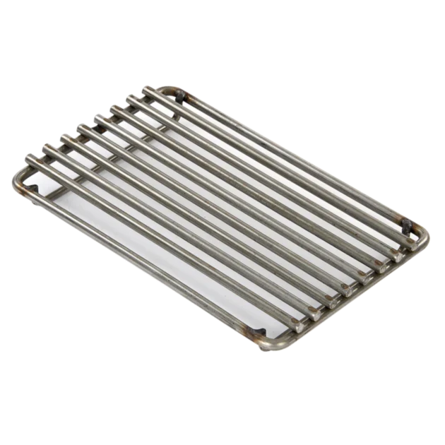 A stainless steel Kasai searing grate with 6mm bars designed for the Nano Pro Grill.