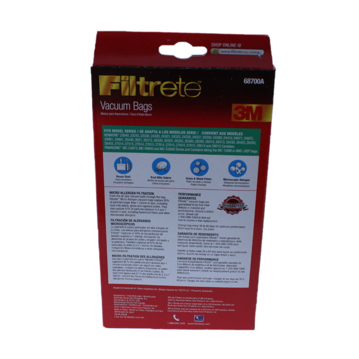 Kenmore 18pk Style C, Style Q Canister Vacuum Bags for 5055, 20-50557 Progressive, Intuition Part 68700A-6, 68700B-6