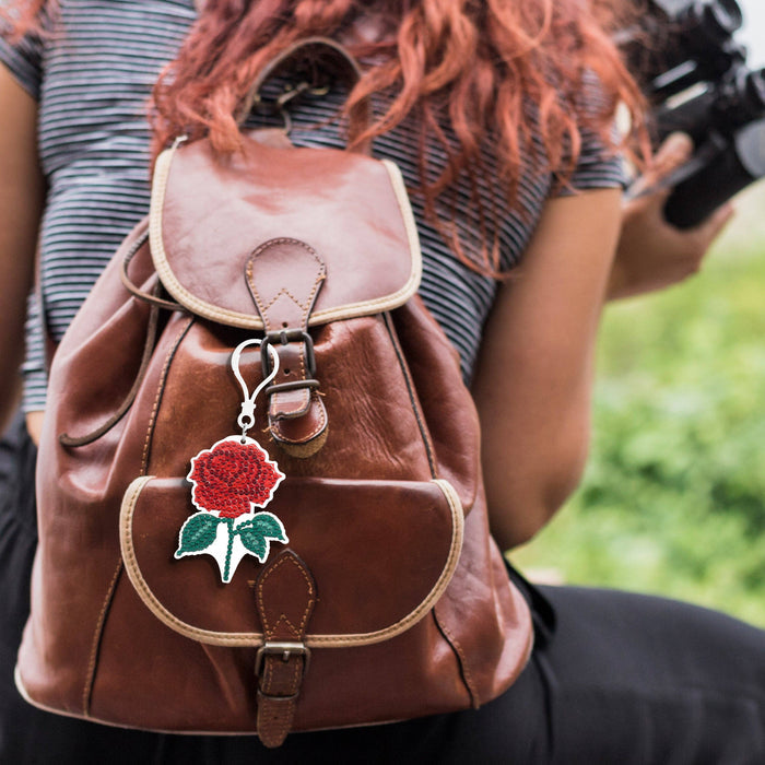 Keychain - Enchanted Rose - Diamond Art Club DIY Kit