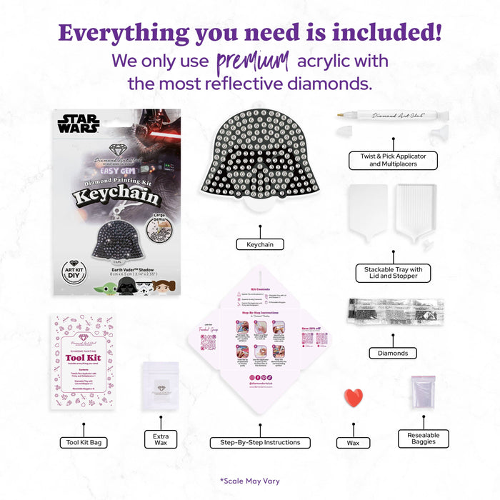 Keychain - Vader's Shadow - Diamond Art Club DIY Kit