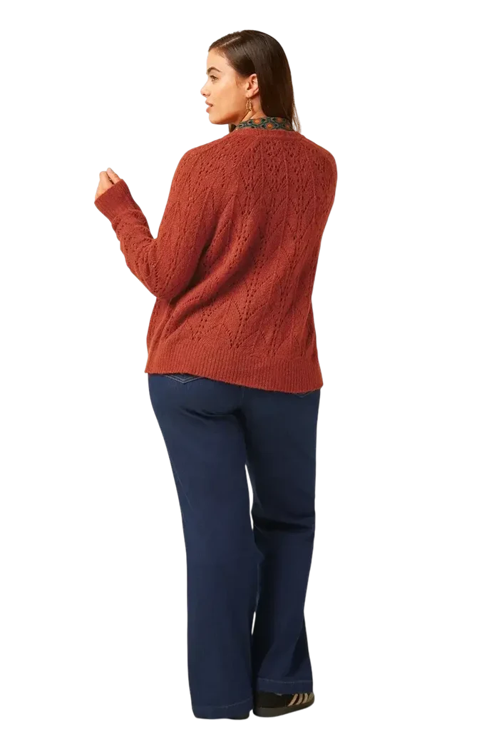 KIING LOUIE Blanca Cardi Orcia - Spicy Brown