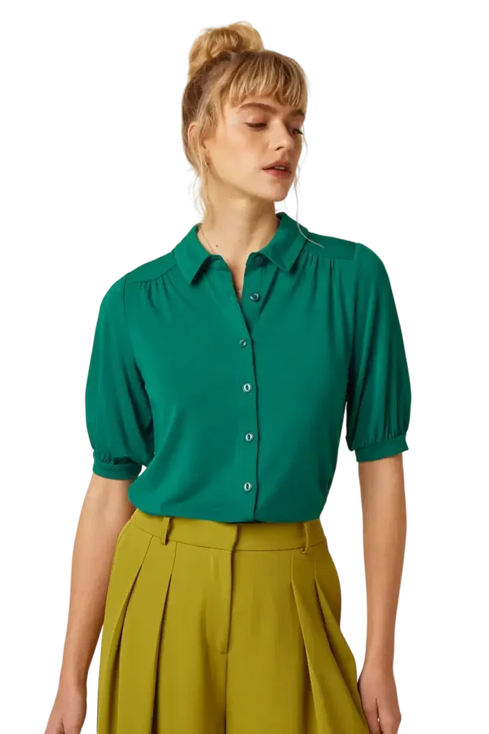 KING LOUIE Carina Blouse Tulum Ponderosa Green