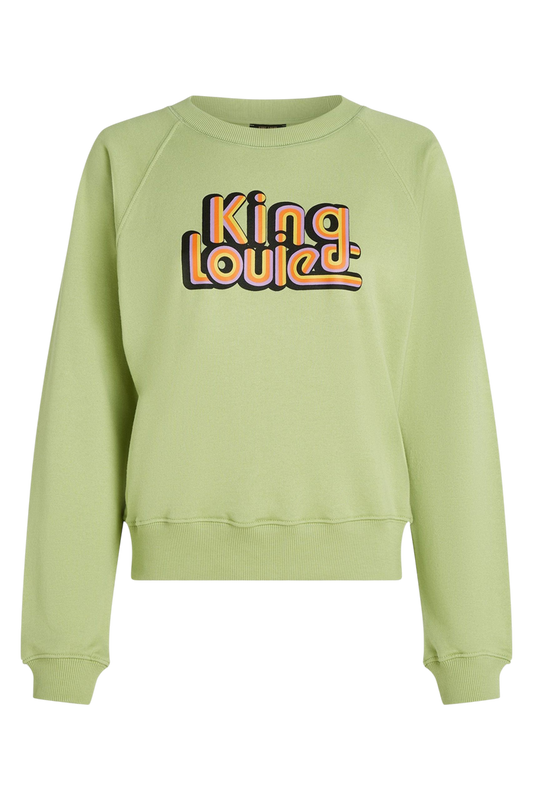 King Louie Febe Sweater Peachy Margarita Green