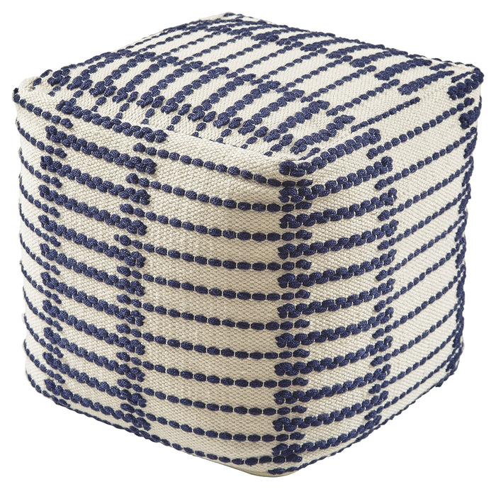 Lanka A1000938 BlueWhite Pouf