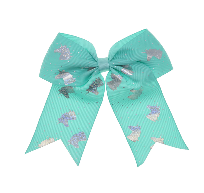 Large Glitter Unicorn Bow