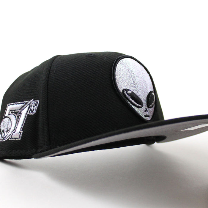 LAS VEGAS 51S 51 Patch New Era 59Fifty Fitted Hat (Black Gray Under Brim)