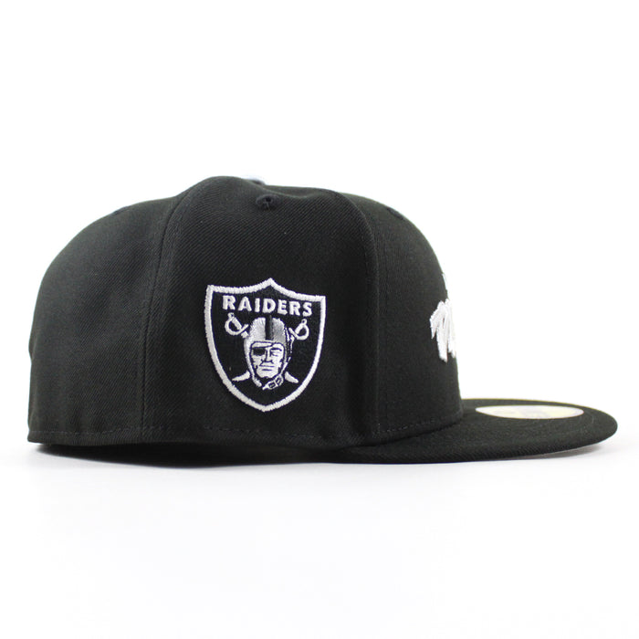 Las Vegas Raiders Pirate Patch New Era 59Fifty Fitted Hat (Black Gray Under Brim)