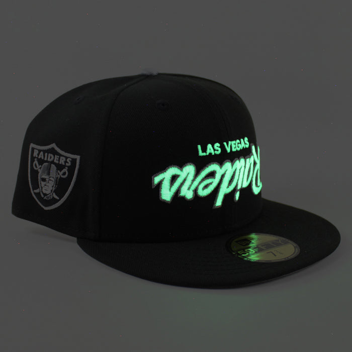 Las Vegas Raiders Pirate Patch New Era 59Fifty Fitted Hat (Black Gray Under Brim)