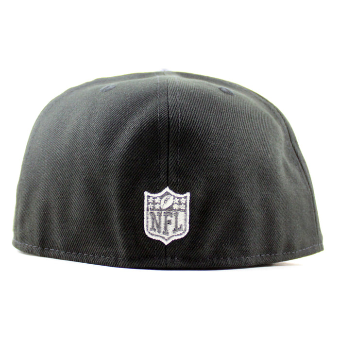 Las Vegas Raiders Pirate Patch New Era 59Fifty Fitted Hat (Black Gray Under Brim)