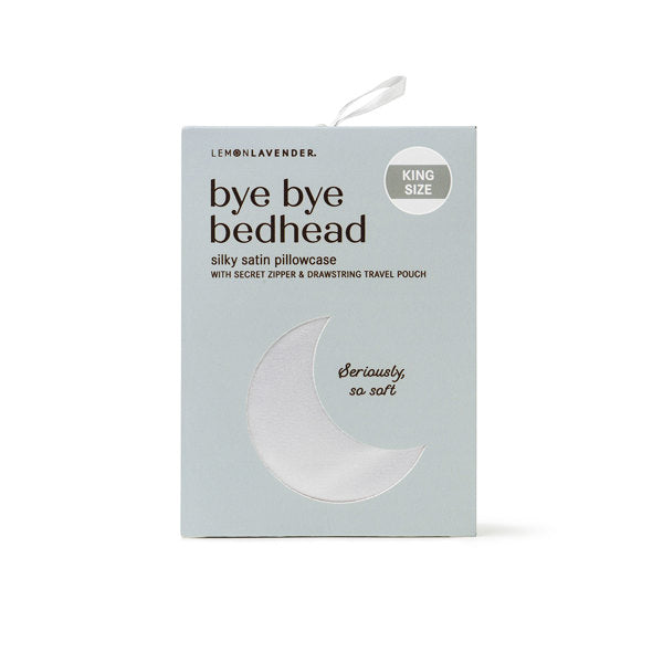 Lemon Lavender Bye Bye Bedhead Silky Satin Pillowcase - King Size