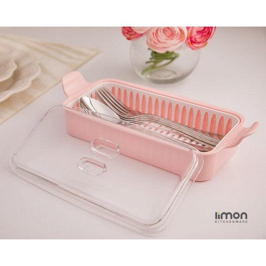 Limon Cutlery Box With Acrylic Lid Product Code 01035