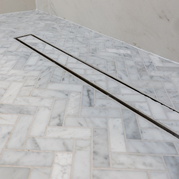 Lines Cambric Carrara Pulido Mosaic Tile Porcelanosa