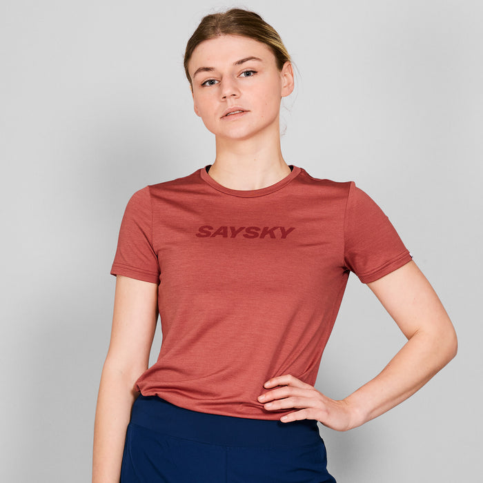 Saysky Logo Pace T-Shirt Red 5006 NWRSS20C5006