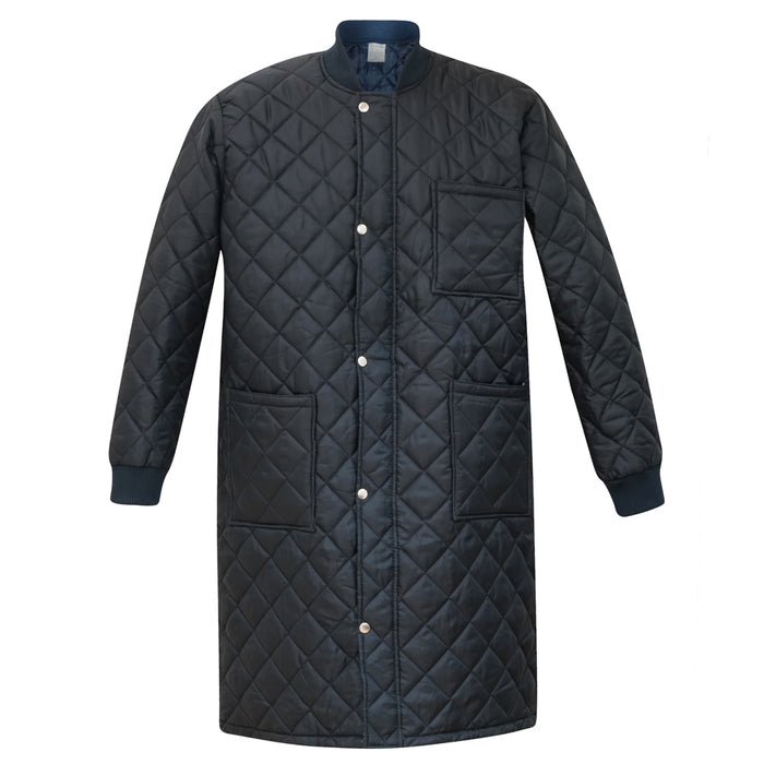 Long Freezer Jacket – Polyester, Full-Length, Insulated, Durable, Cold Storage and Industrial Use -10 Celsius Coat  Canada and USA Shipping