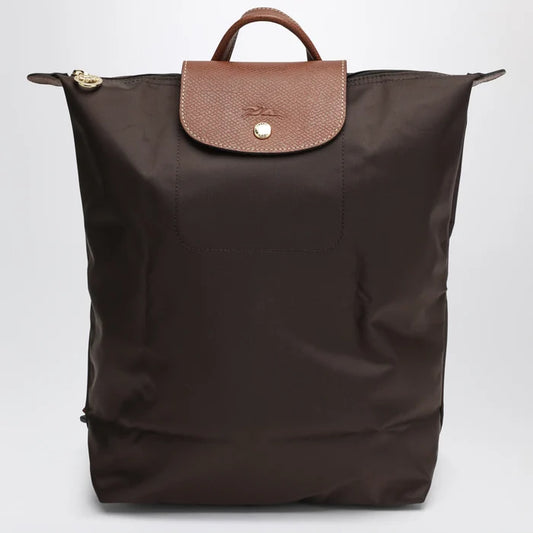 Longchamp - M Le Pliage Original moka backpack Brand U