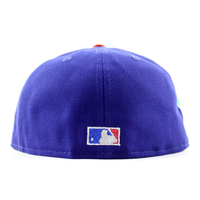 Los Angeles Dodgers Freeway Series New Era 59Fifty Fitted Hat (Royal Blue Scarlet Red Green Under Brim)