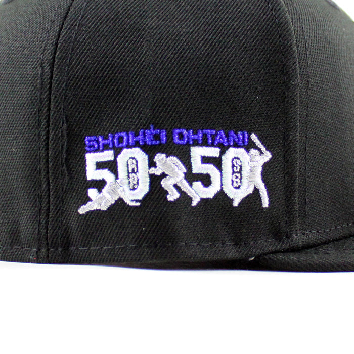 Los Angeles Dodgers Shohei Ohtani 50/50 New Era 59Fifty Fitted Hat (Black Gray Under Brim)