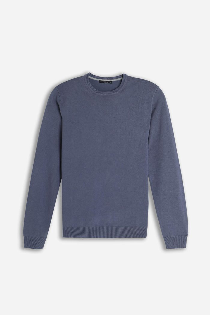 MAGLIA GIROCOLLO BASIC POLVERE