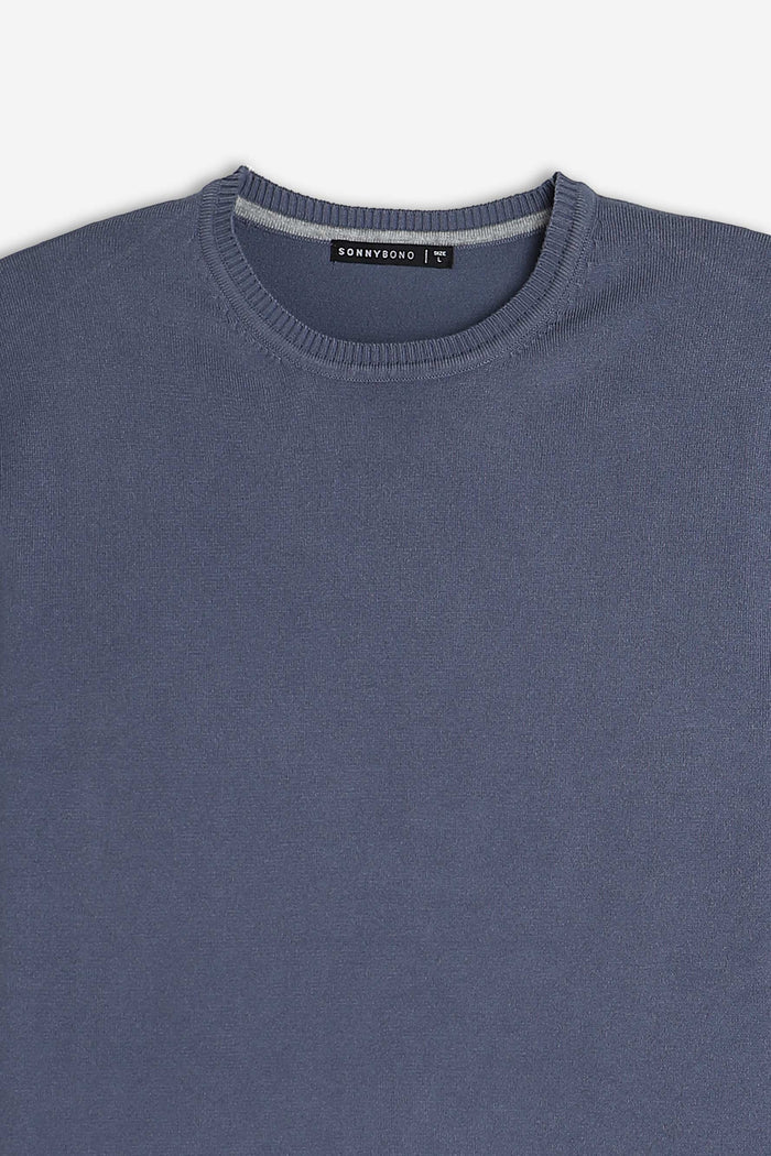 MAGLIA GIROCOLLO BASIC POLVERE