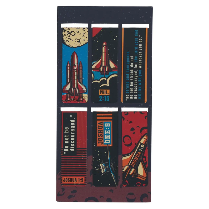 Magnetic Bookmark Set Be Strong Josh. 1:9