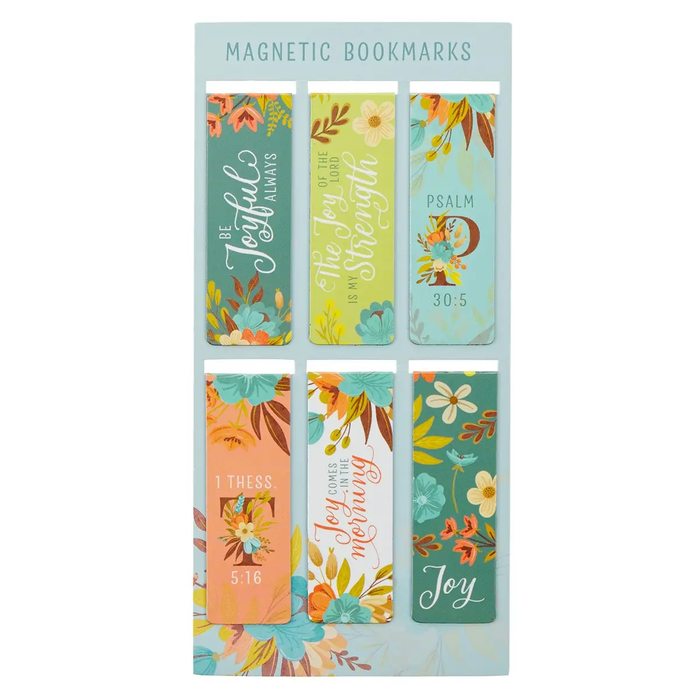 Magnetic Bookmark Set Cool Florals