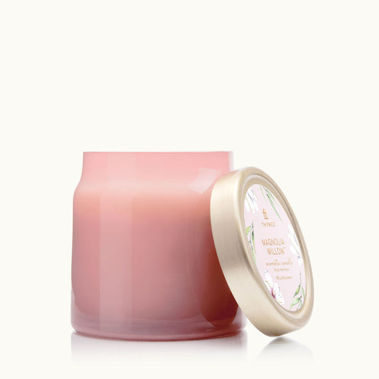 Magnolia Willow Glass Jar Candle