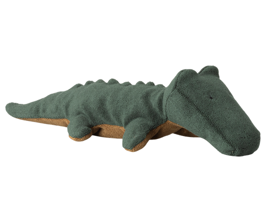 Maileg Crocodile Plush, Small in Forest Green