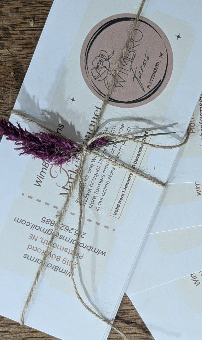 Market Bouquet Gift Certificate 2026