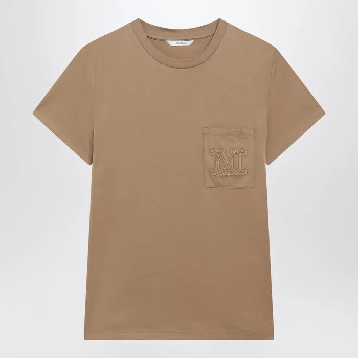 Max Mara - Camel cotton jersey T-shirt Brand XS
