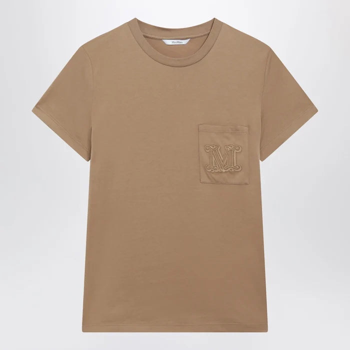 Max Mara - Camel cotton jersey T-shirt