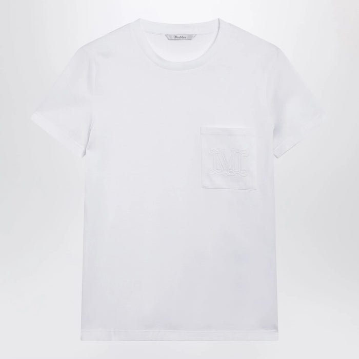 Max Mara - White cotton jersey T-shirt