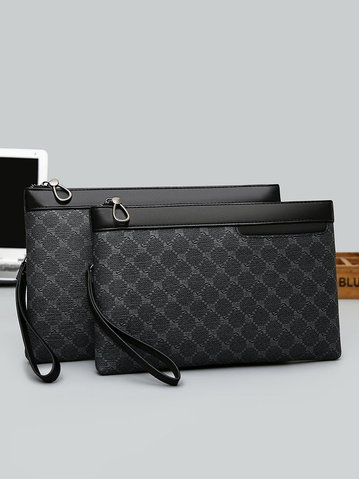 Men's PU Leather Business Clutch & Document Bag