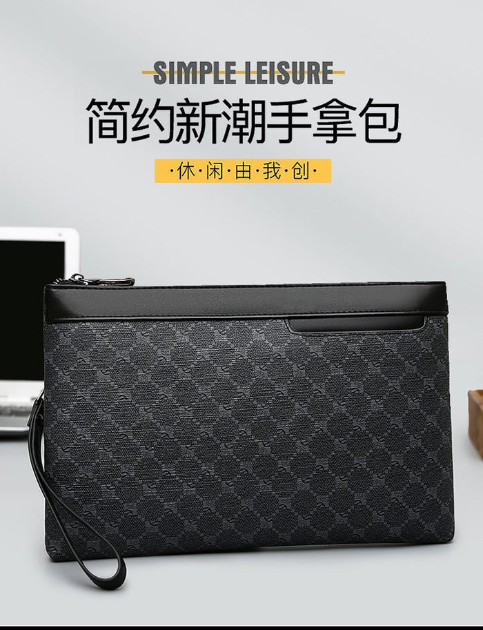 Men's PU Leather Business Clutch & Document Bag