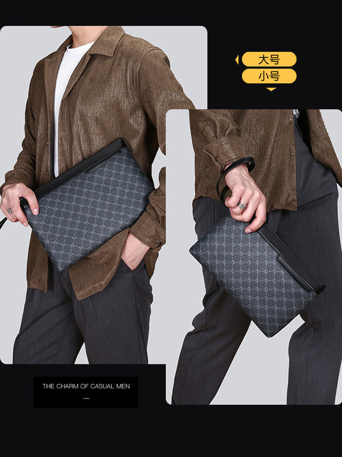 Men's PU Leather Business Clutch & Document Bag