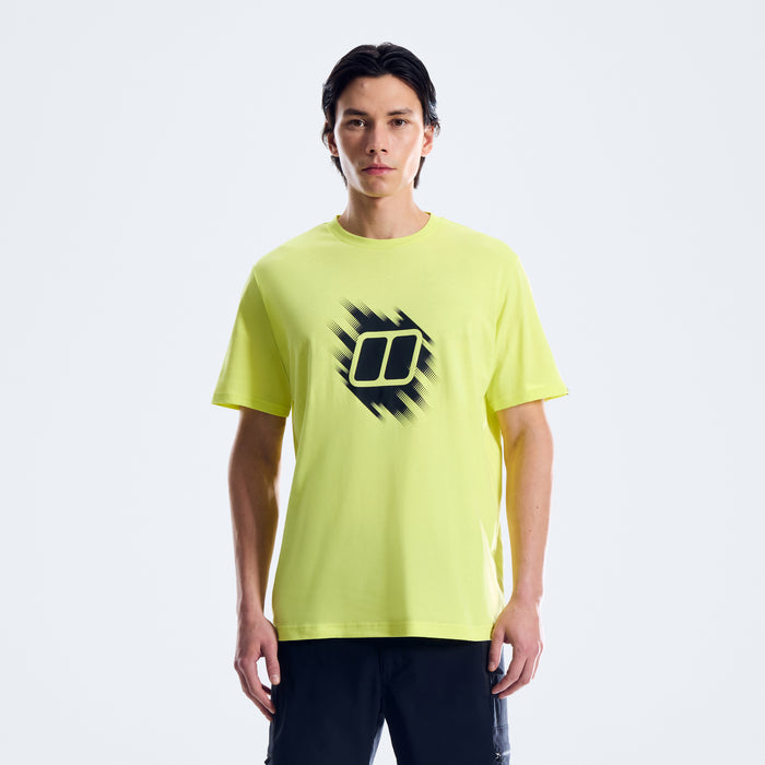 Men's Sketched Blocks Essential Tee - Green