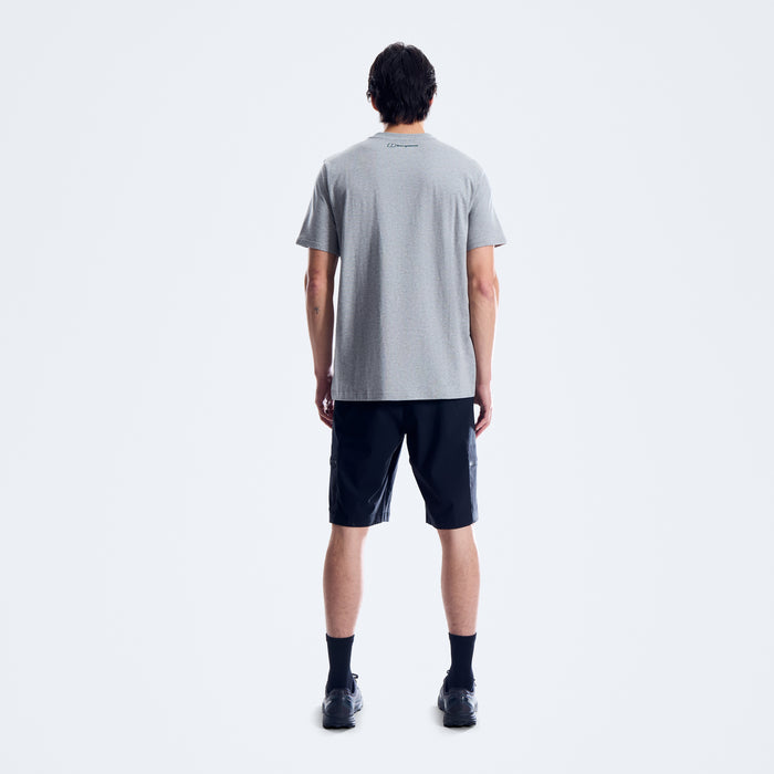 Men's Sketched Blocks Essential Tee - Grey