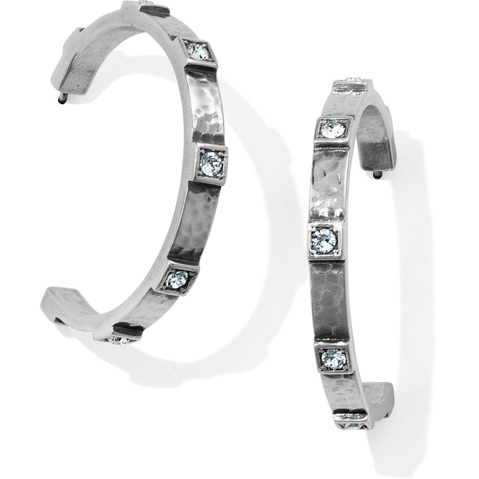 Meridian Zenith Station Hoop Earrings - Silver