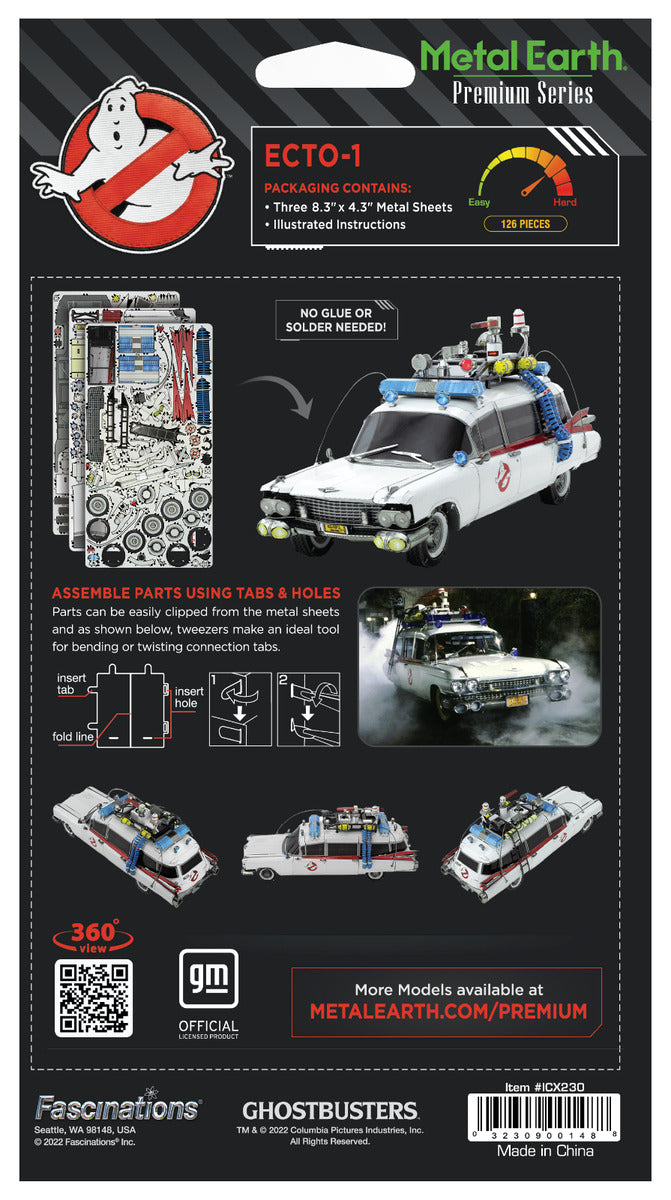 Metal Earth Premium Series Ghostbusters ECTO-1