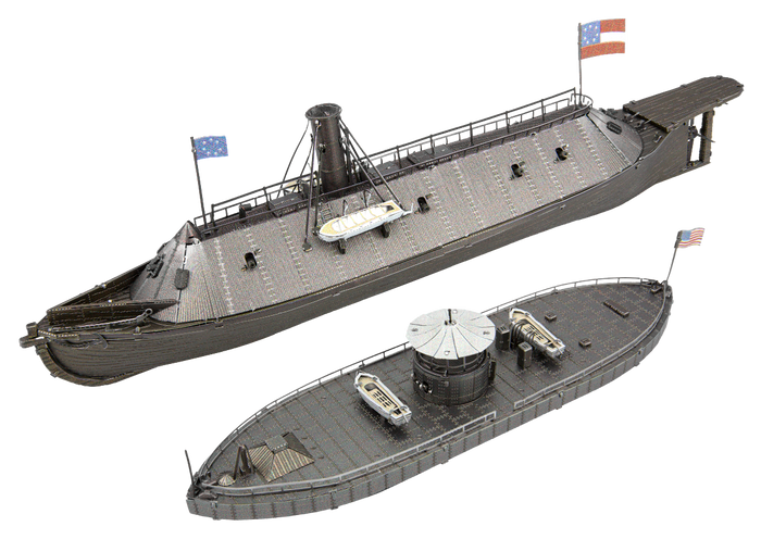 Metal Earth Premium Series Monitor & Merrimack Battle Of The Ironclads