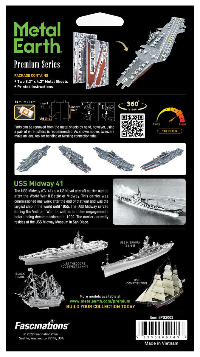 Metal Earth Premium Series USS Midway